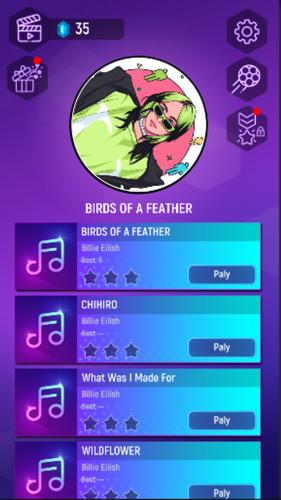 Billie Eilish Tiles Rush Hop Capture d’écran1
