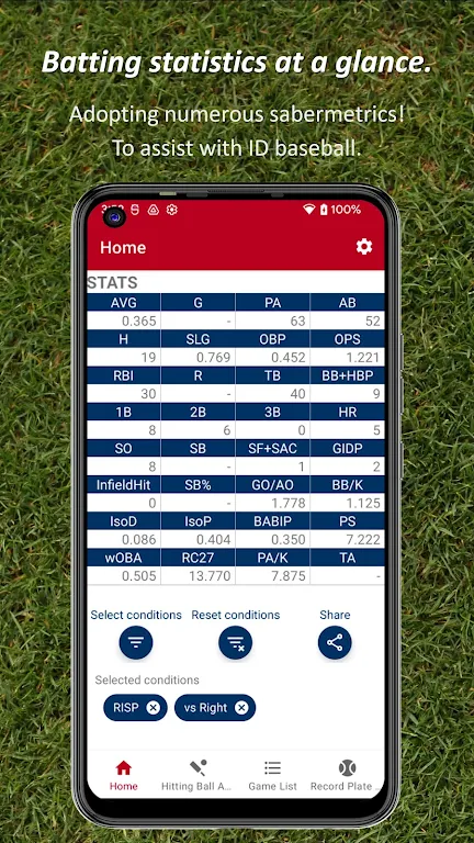 Batting STATS Manager ảnh chụp màn hình 1