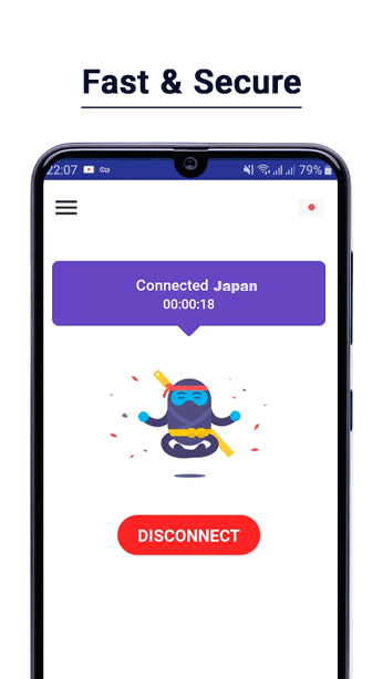 Ninja VPN – Faster, Safer Internet屏幕截圖3