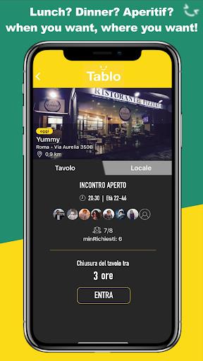Tablo - Social eating Screenshot 1