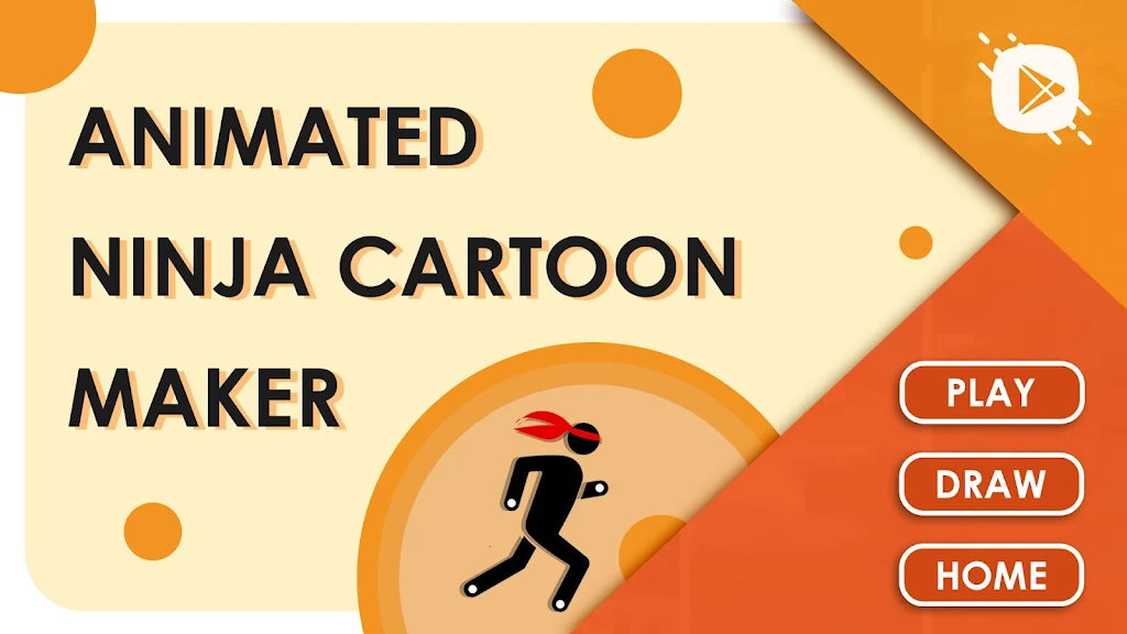 Animated Ninja Cartoon Maker Captura de pantalla 1