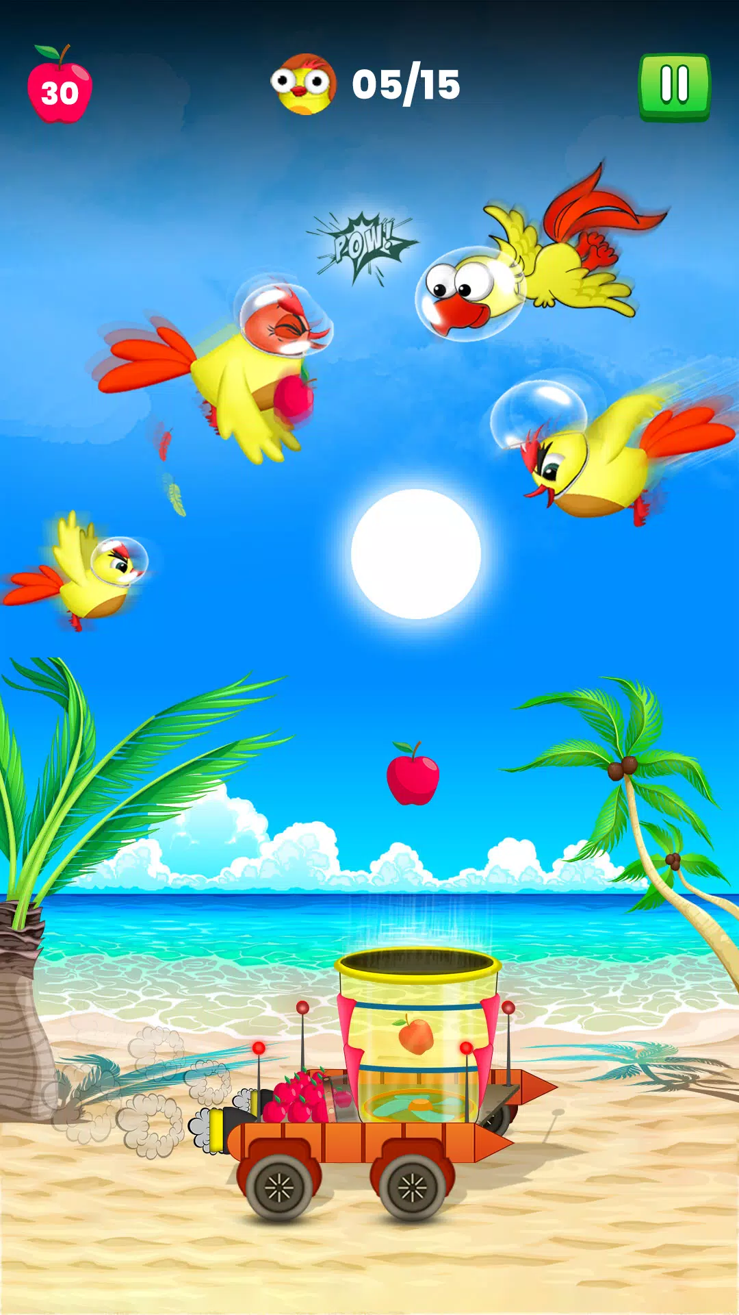 ภาพหน้าจอ Hungry Birds Food: Bird Game 1