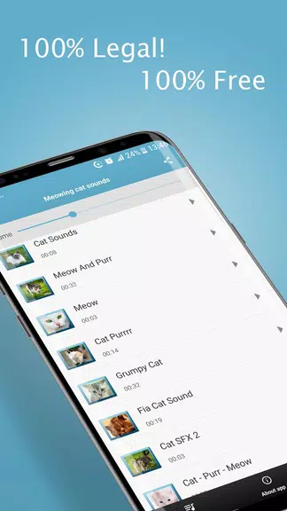 Meowing Cat Sounds Ringtones Capture d’écran3