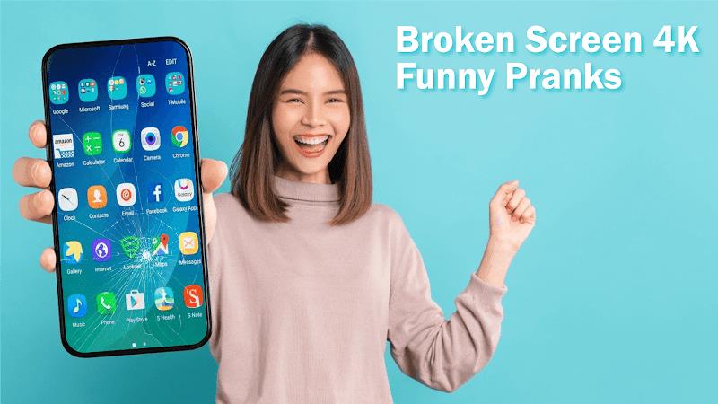 Broken Screen 4K Pranks Funny Captura de tela 4