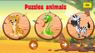 ภาพหน้าจอ Puzzle animals for kids 1