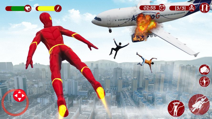 Super Speed: Flying Hero Games 스크린 샷 3
