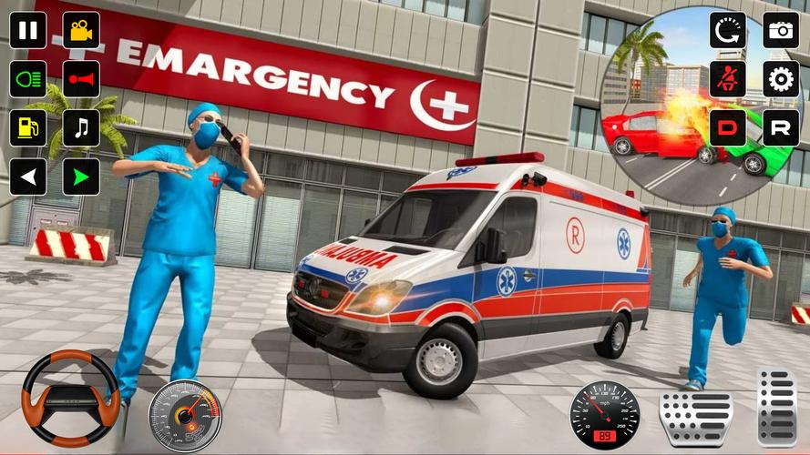 Police Rescue Ambulance Games captura de pantalla 2