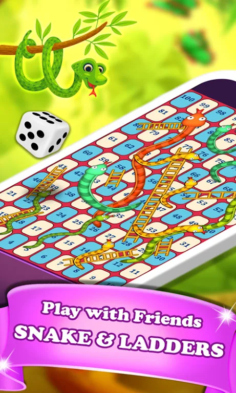 Snakes and Ladders Dice Game ảnh chụp màn hình 2