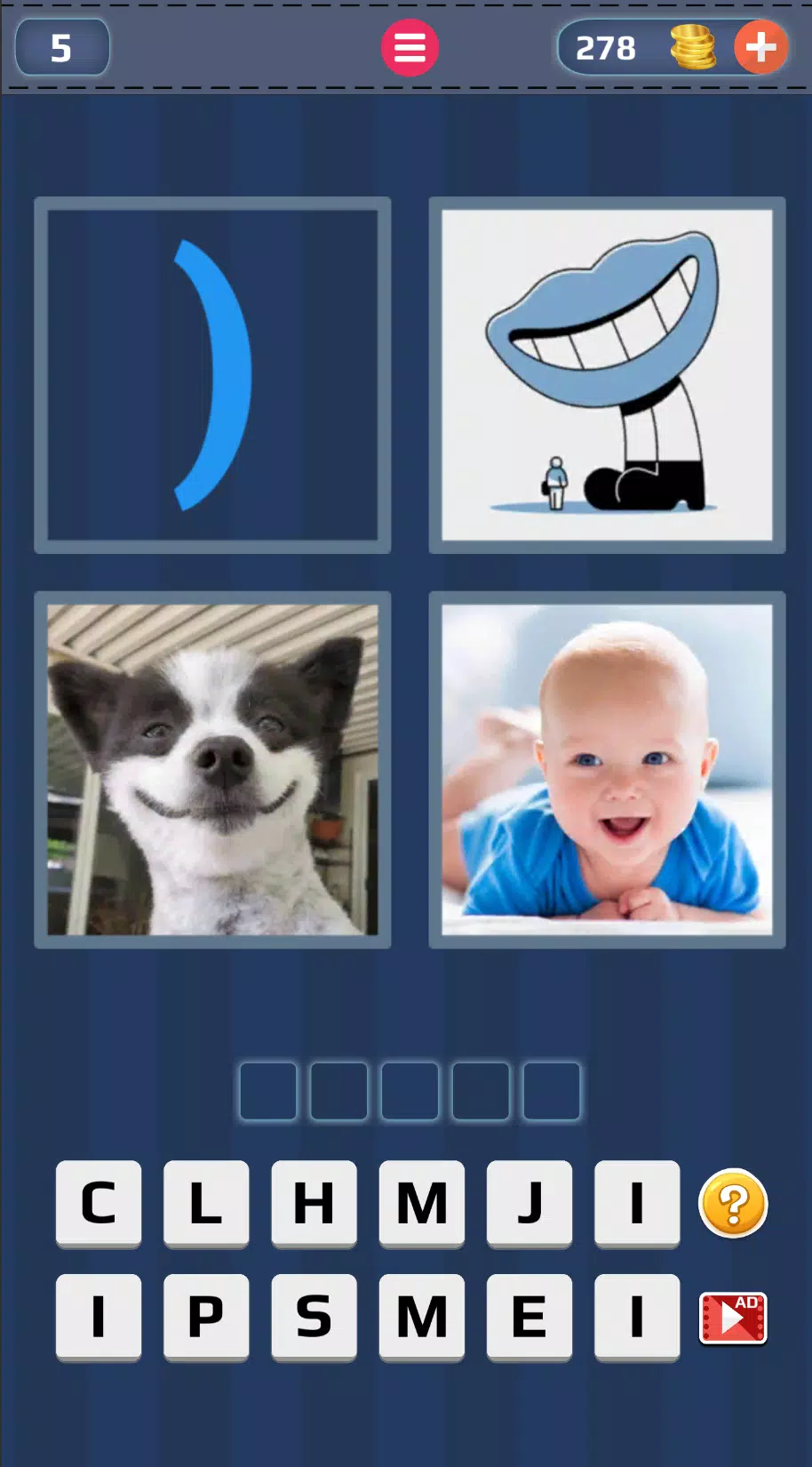 ภาพหน้าจอ 4 Pics 1 Word: Guess the Word 1