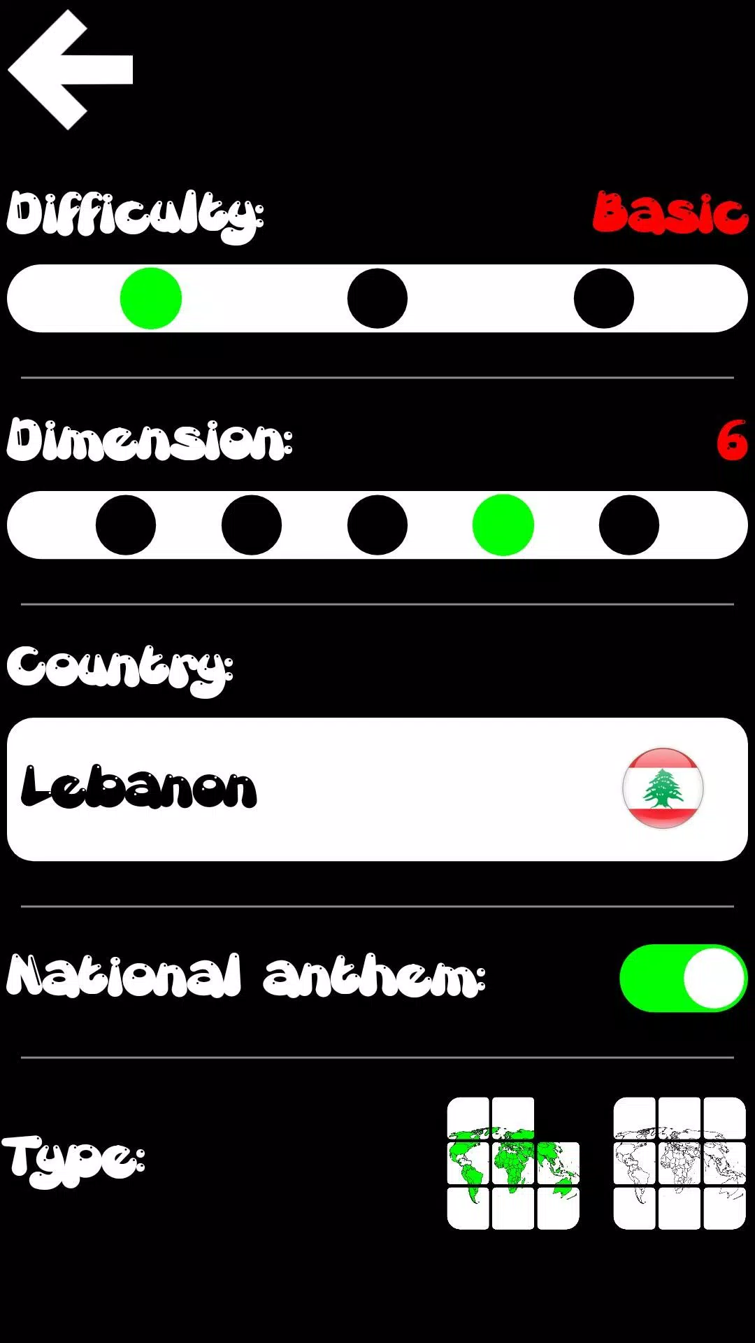 Sliding geographic puzzle 스크린샷 3