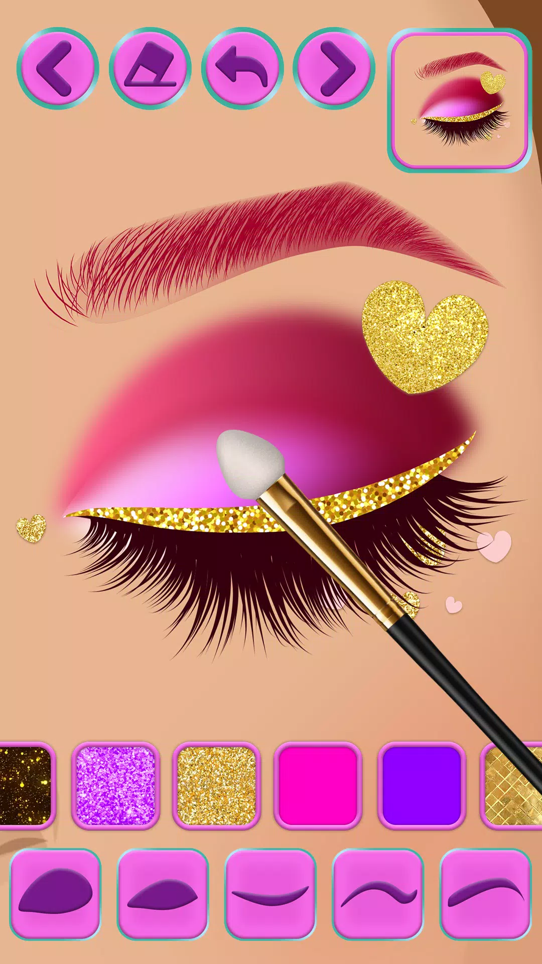 Eye makeup for girls Tangkapan skrin 3