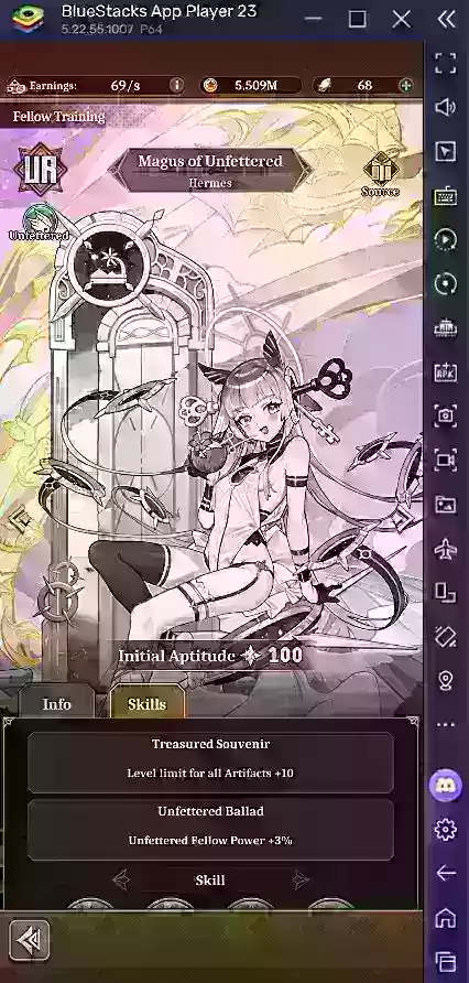 Hermes character showcasing teleportation abilities in Isekai: Slow Life