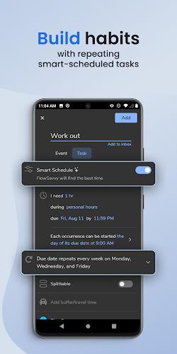 FlowSavvy: Time Block Planner स्क्रीनशॉट 2