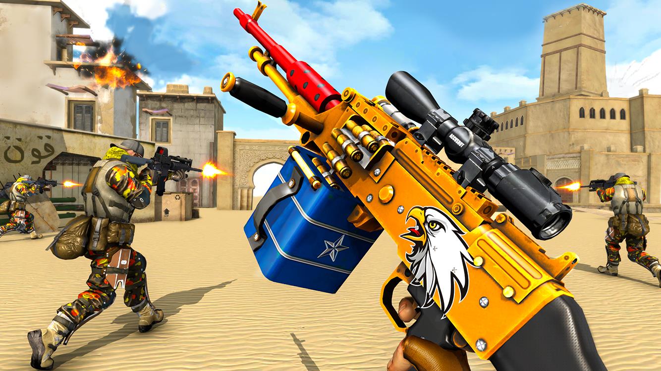 ภาพหน้าจอ Fps Shooting Attack: Gun Games 3