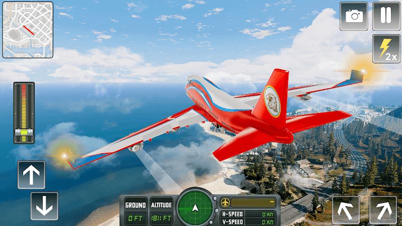 Flying Airplane Pilot Games ကိုဖန်သားပြင်2