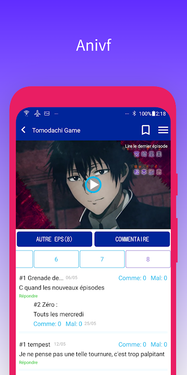 AniVF - Vostfree Animes VF S Capture d’écran3