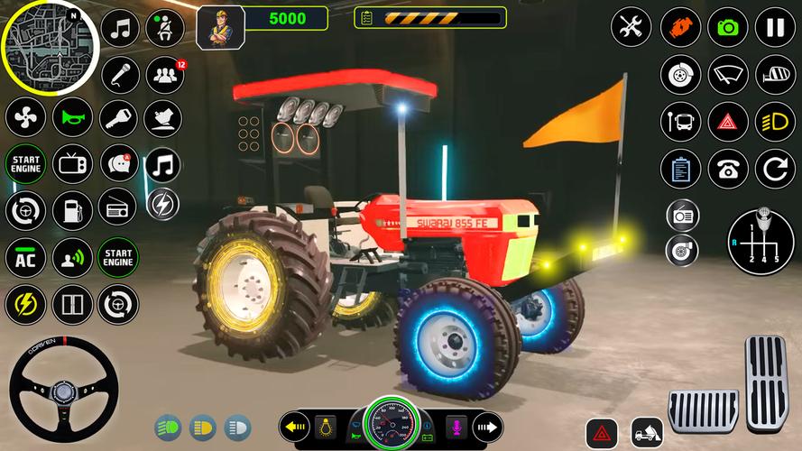 Indian Tractor Tochan Game 3d Captura de pantalla 4