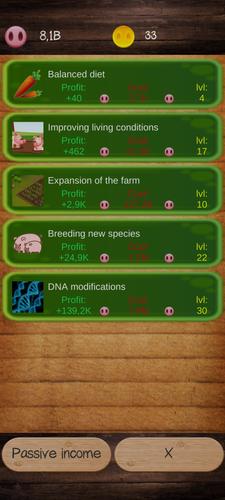 Pig Farm Clicker экрана 4