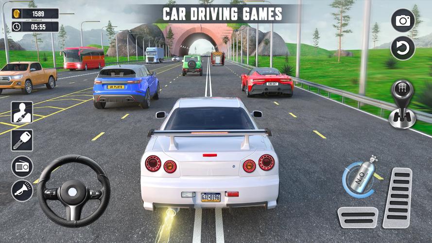 Real Highway Car Racing Games Capture d'écran 1