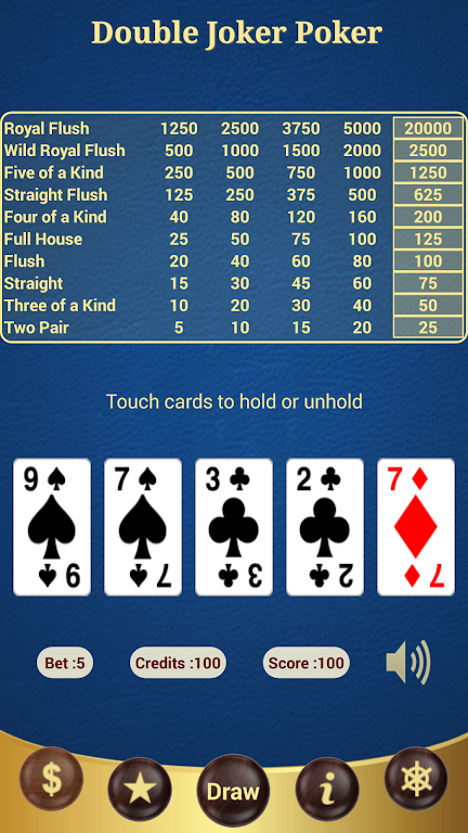 Double Joker Poker screenshot 1