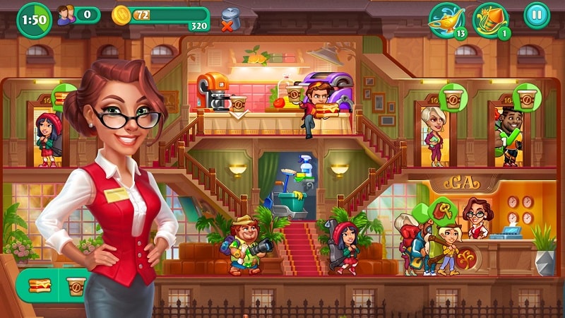 Grand Hotel Mania: Hotel juego captura de pantalla 3
