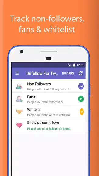 Unfollowers for Twitter Screenshot 1