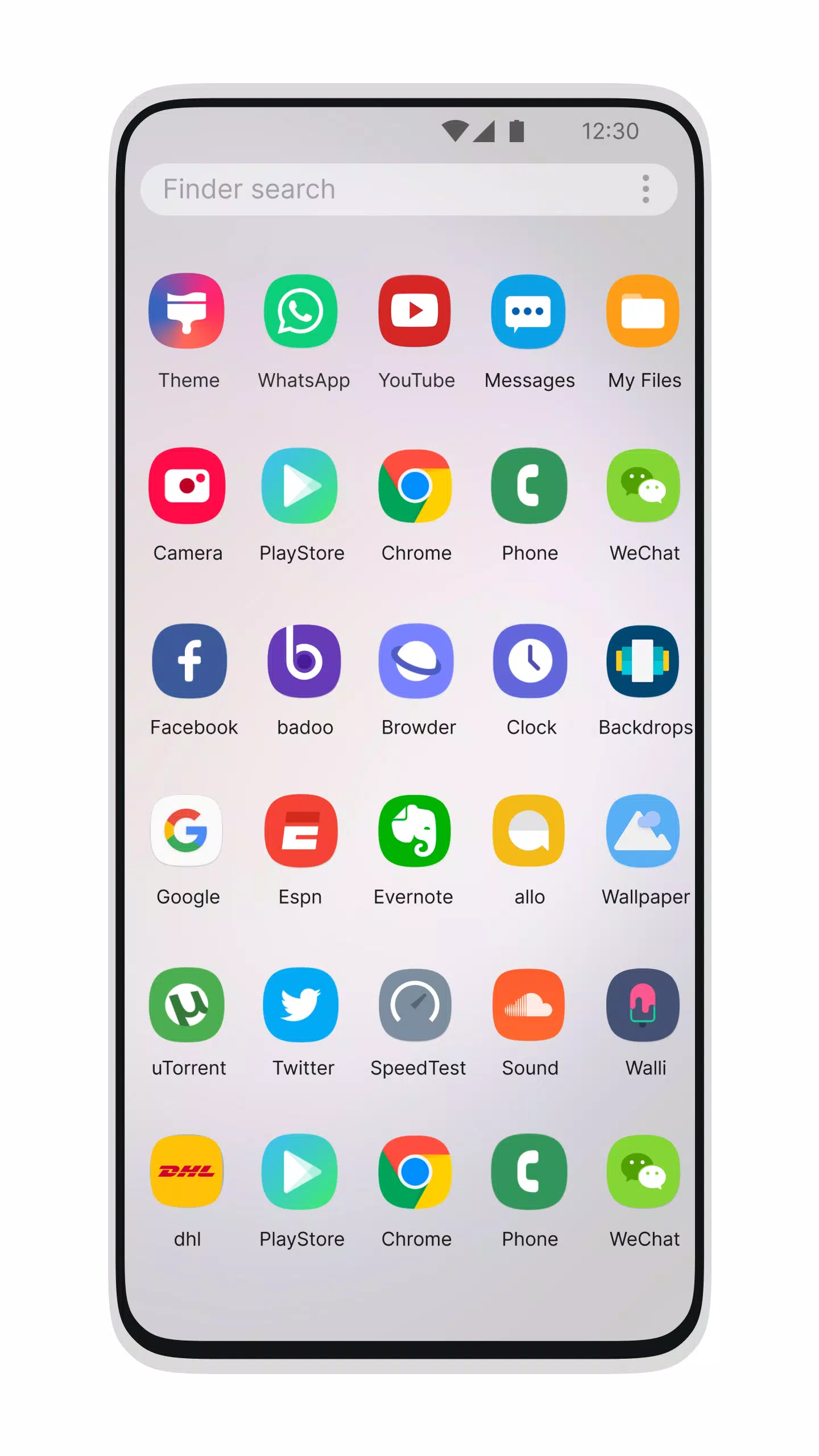Galaxy S24 Style Launcher Capture d’écran2