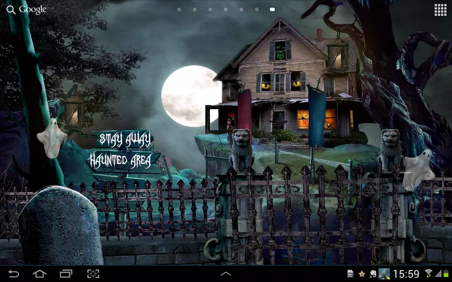 Halloween Live Wallpaper 스크린 샷 1