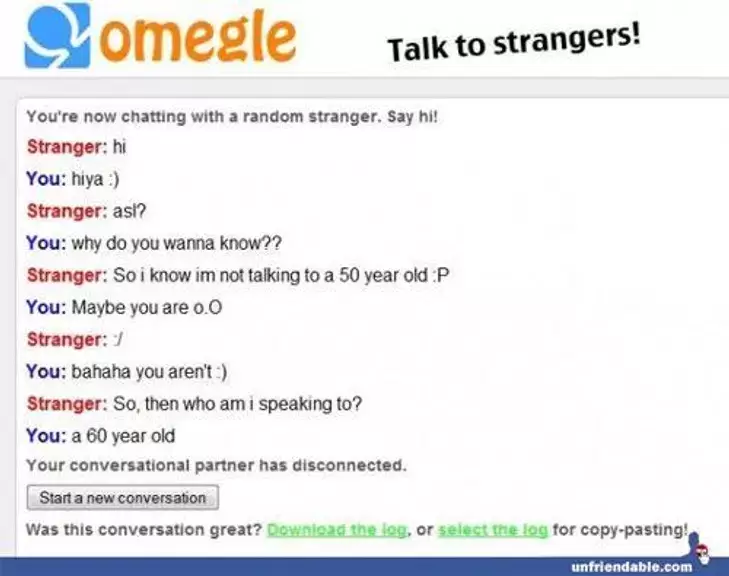 Omegle:Talk To strangers Screenshot 1