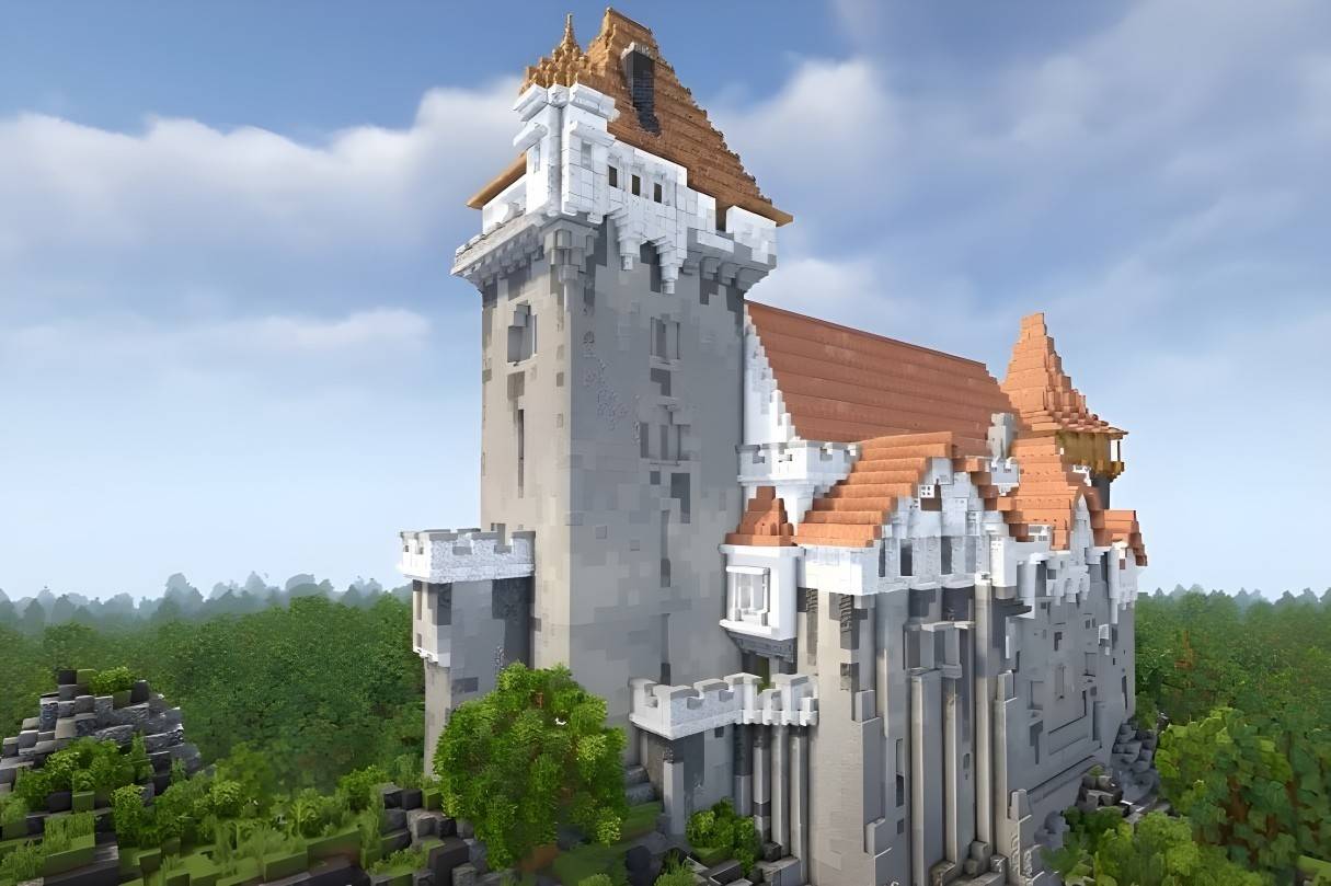 Mountaintop Gothic Renaissance Castle