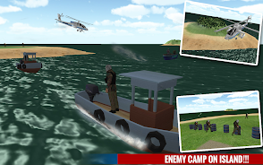 Police Boat Shooting Games 3D Capture d’écran2