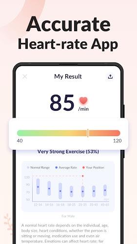 Heart Rate Monitor: Pulse ảnh chụp màn hình 1