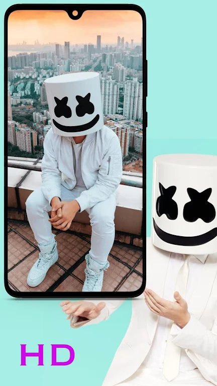 Marshmello Wallpaper captura de pantalla 3