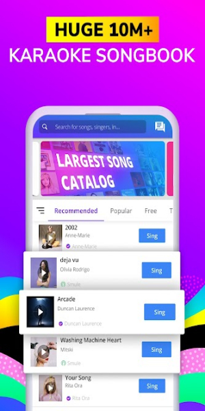 Smule: Karaoke Songs & Videos MOD স্ক্রিনশট 1