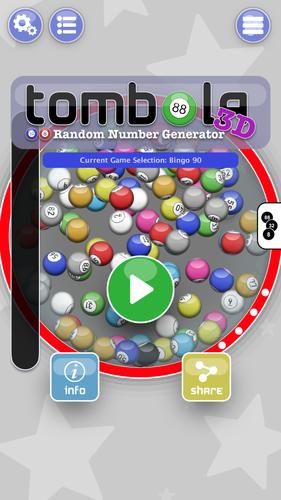 Tombola 3D - Number Generator экрана 1