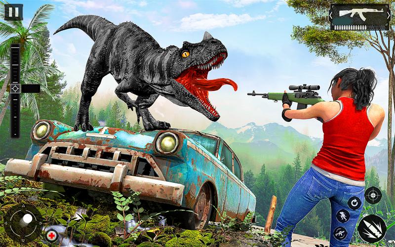 Dino Hunter 3D Hunting Games स्क्रीनशॉट 4