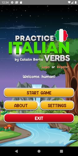 Learn Italian Verbs Game 스크린 샷 2