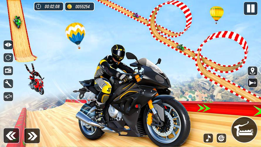 Mega Ramp Stunts Bike Games 3d 스크린 샷 1