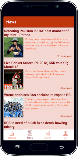 Live Cricket Score & News ảnh chụp màn hình 3