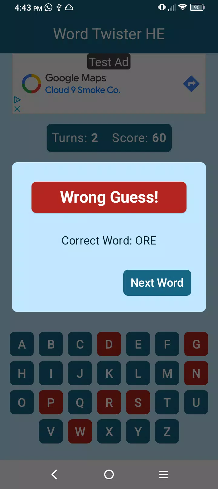 Word Twister Hangman Edition screenshot 3