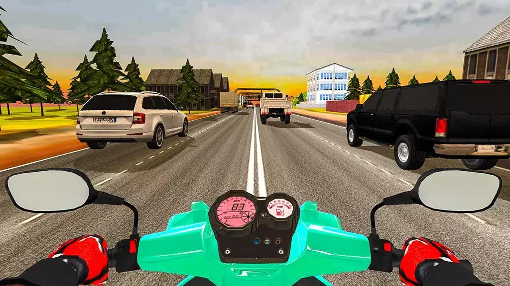 Highway Traffic Rider - 3D Bik ภาพหน้าจอ 1