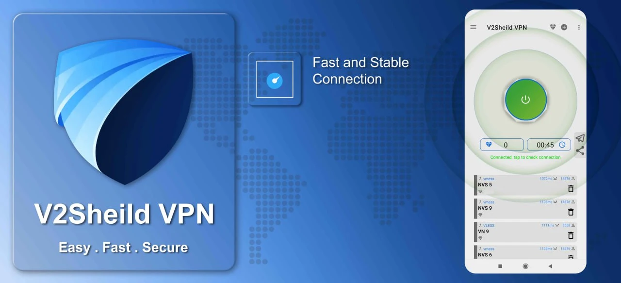 V2shield VPN: fast & private ekran görüntüsü 2