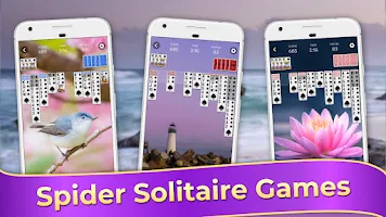 Spider Solitaire Classic Games экрана 2