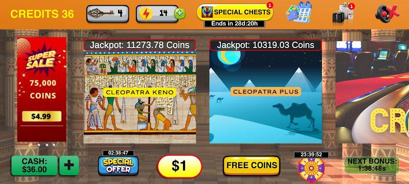 Cleopatra Keno with Keno Games экрана 4