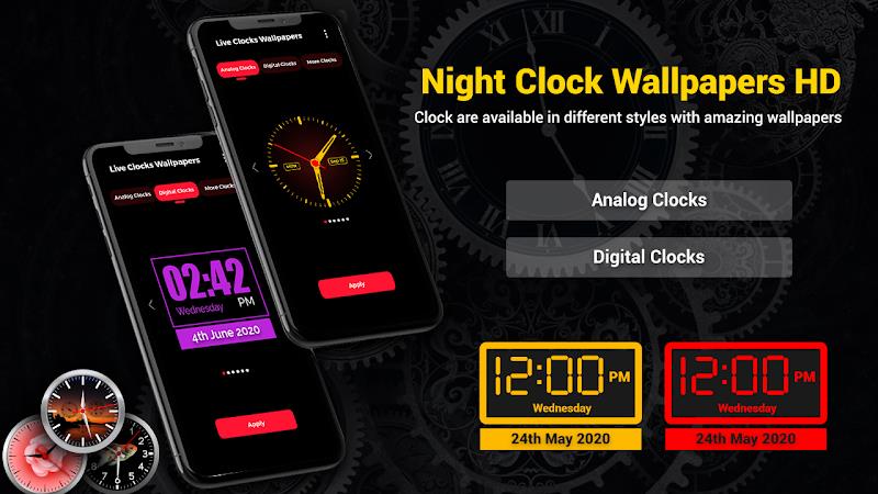 Smart Digital Clock Wallpapers экрана 2