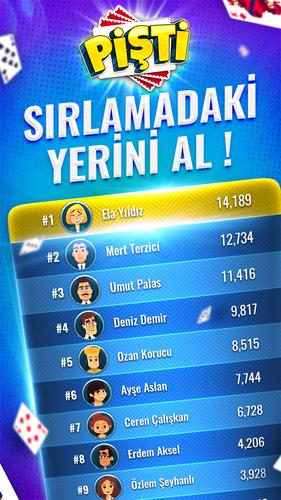 Pişti: Tekli, Eşli Internetsiz屏幕截圖4