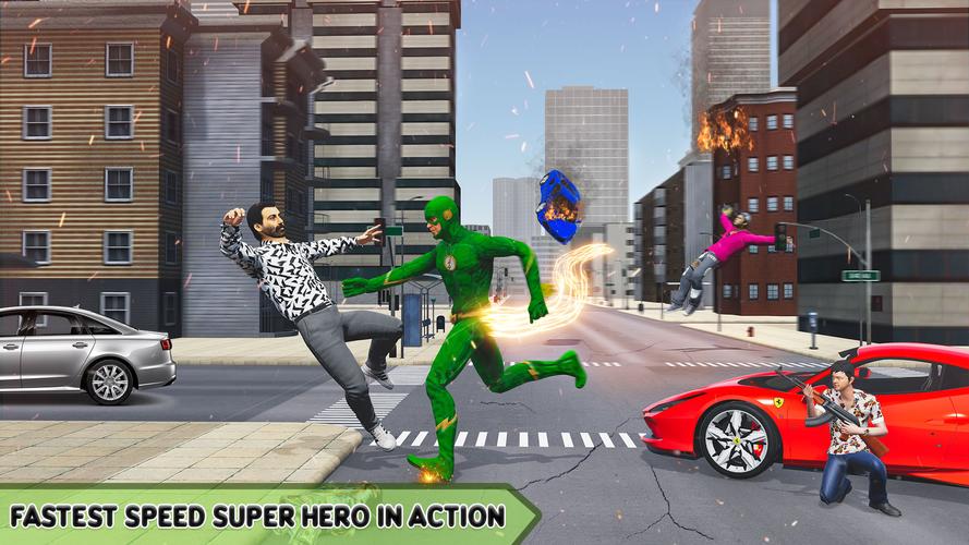 Super Speed: Flying Hero Games 스크린 샷 4