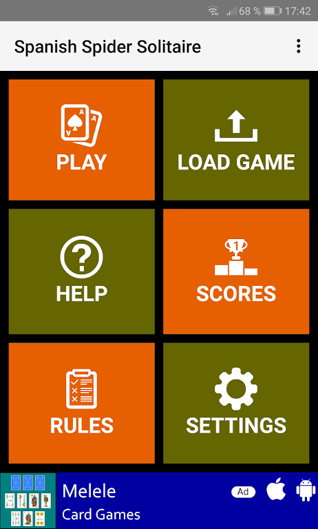 Spanish Spider Solitaire ảnh chụp màn hình 1