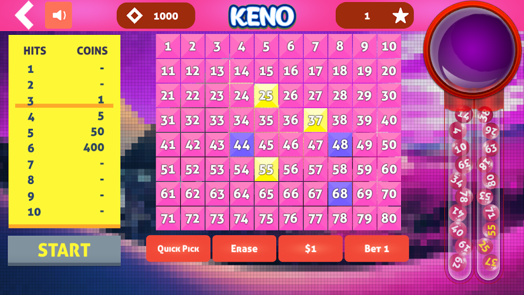 Cleo Keno - Free Keno Game स्क्रीनशॉट 2