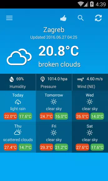 Weather Croatia ekran görüntüsü 1